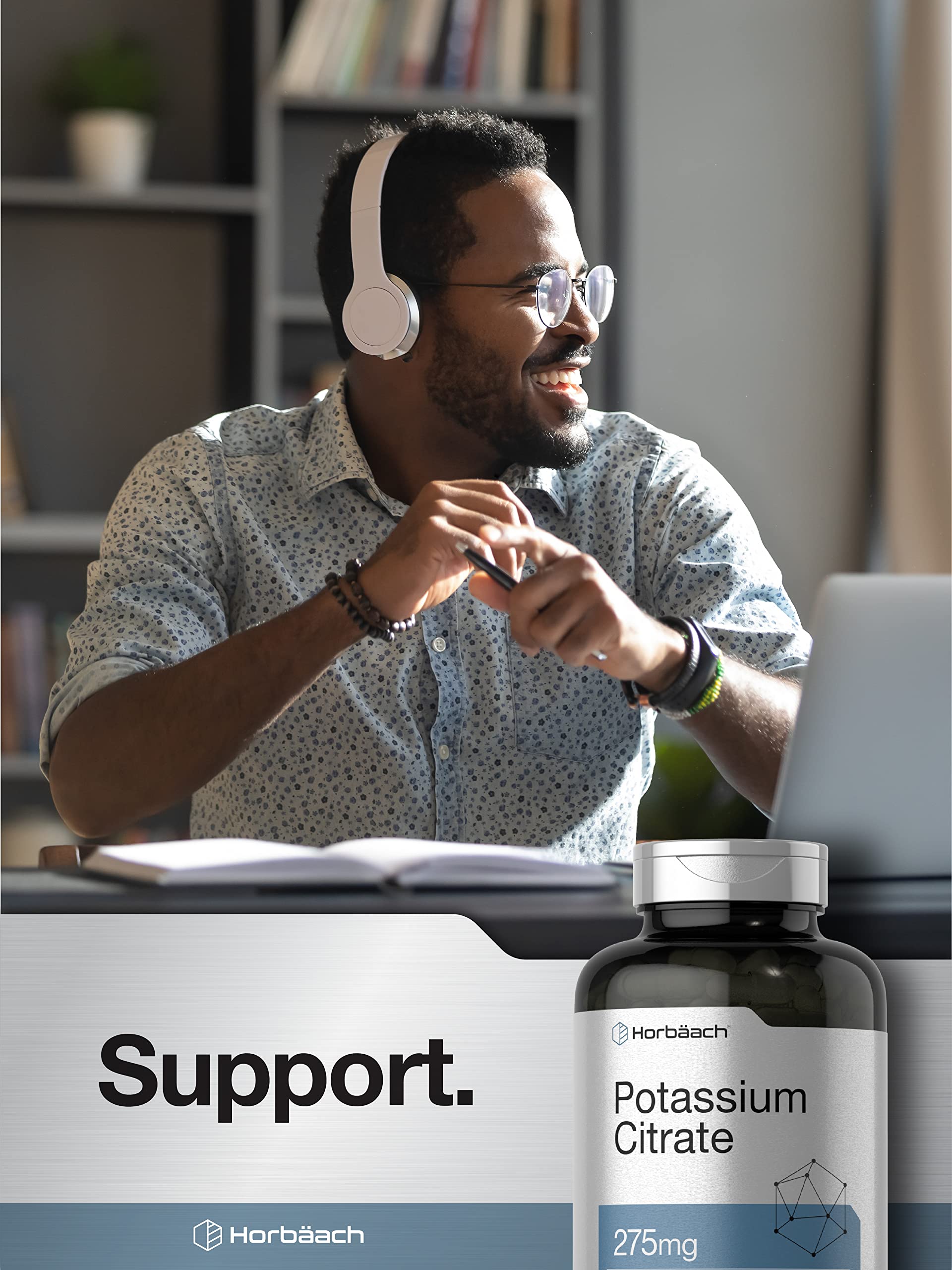 Bottle with tamper-evident seal and 400 capsules