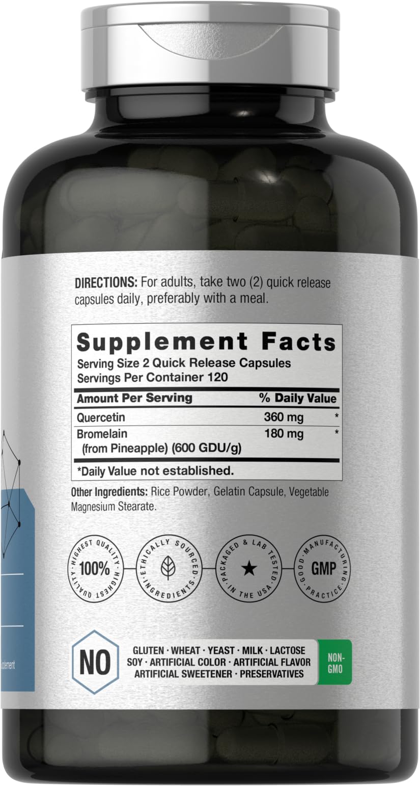 Horbäach Quercetin with Bromelain capsules