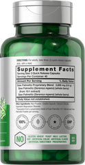 Front label view of Horbaach Saw Palmetto Extract 120 capsules