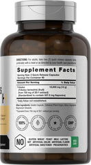 Close-up of Tribulus Terrestris capsules in bottle