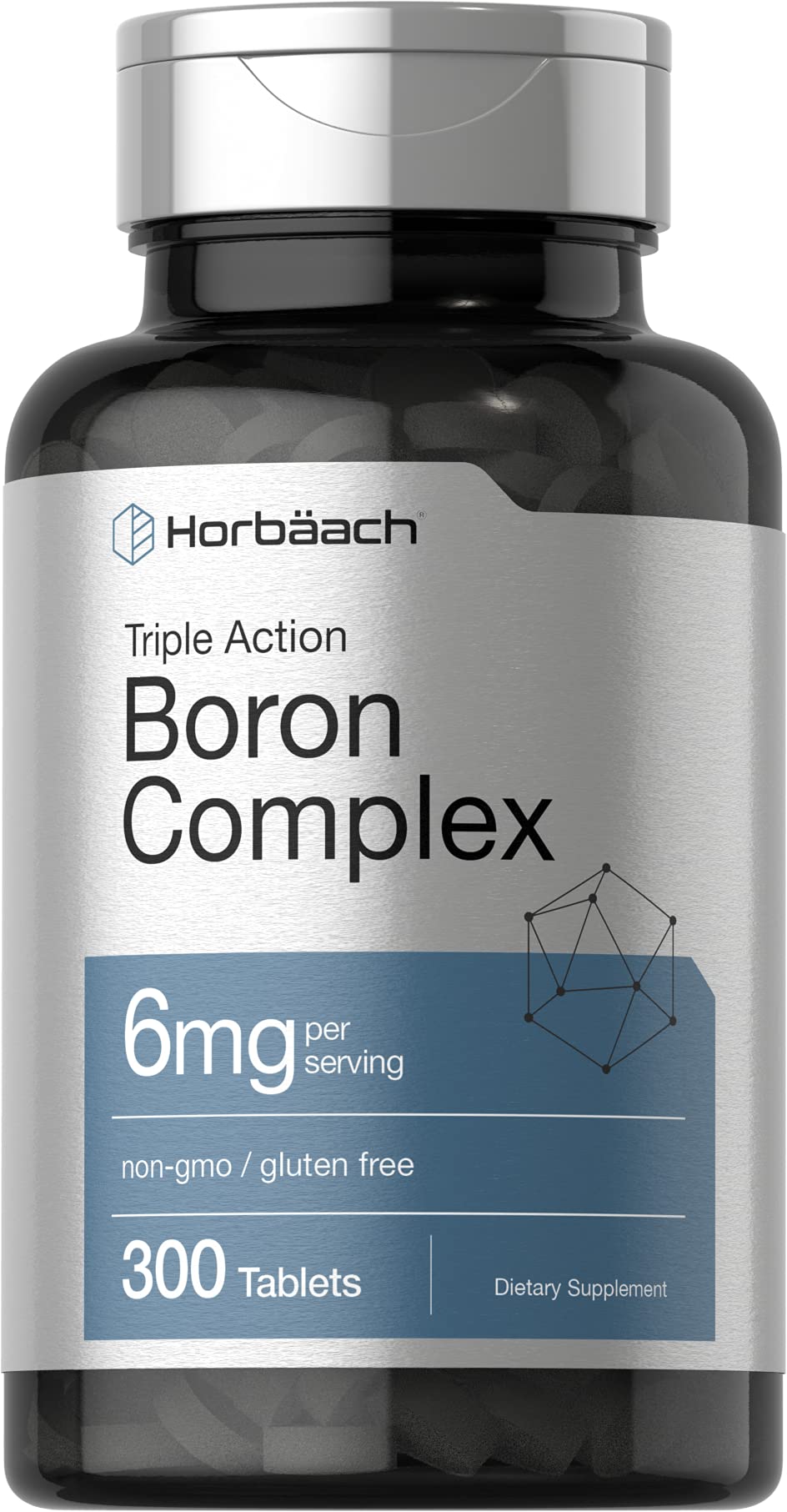 Horbäach Triple Boron Complex 6 mg bottle and packaging