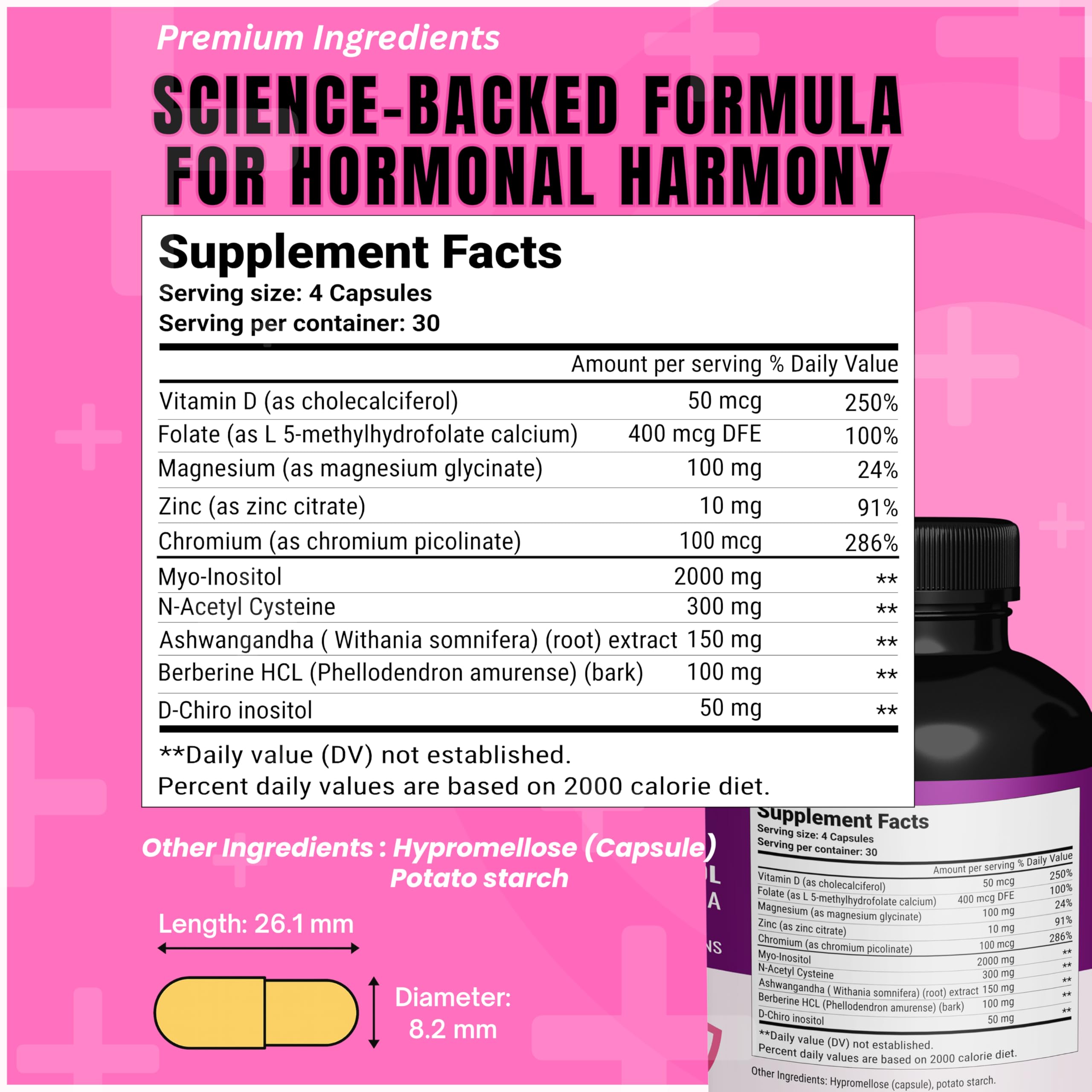 Concept image of hormonal balance and fertility wellness