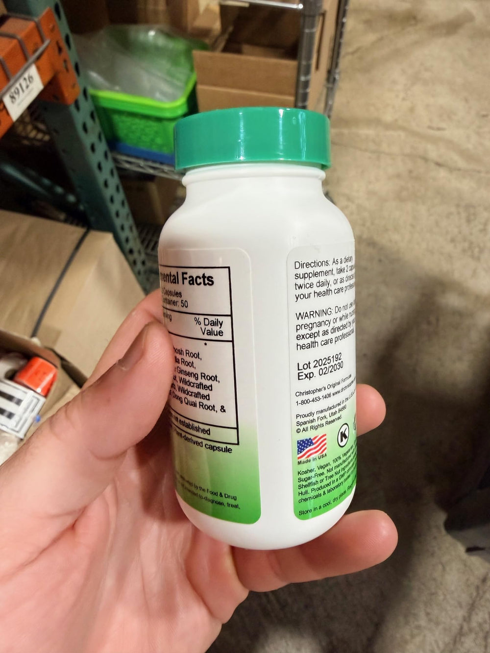 Licorice root, false unicorn root, and blessed thistle in Changease