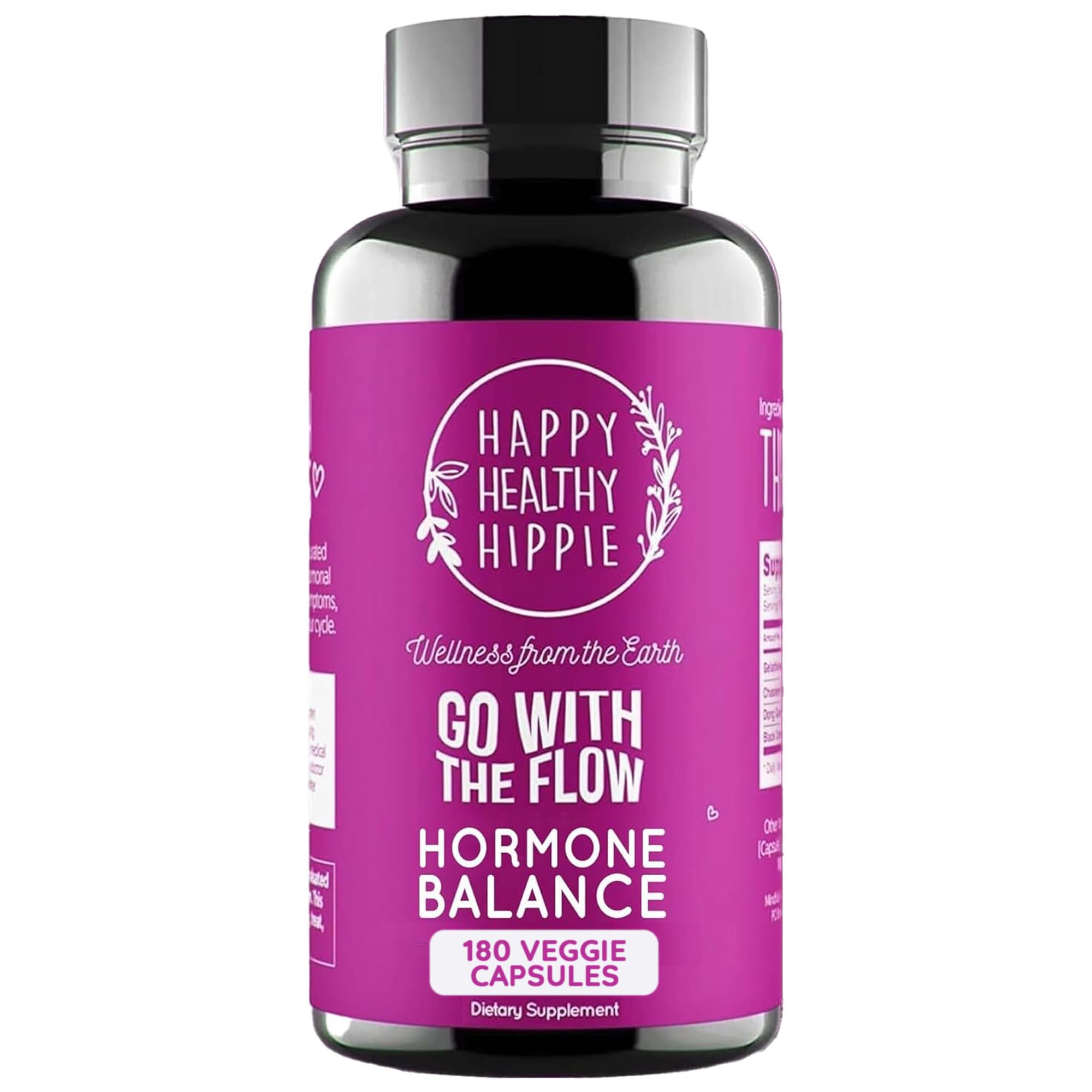 Hormone balance supplement bottle for women