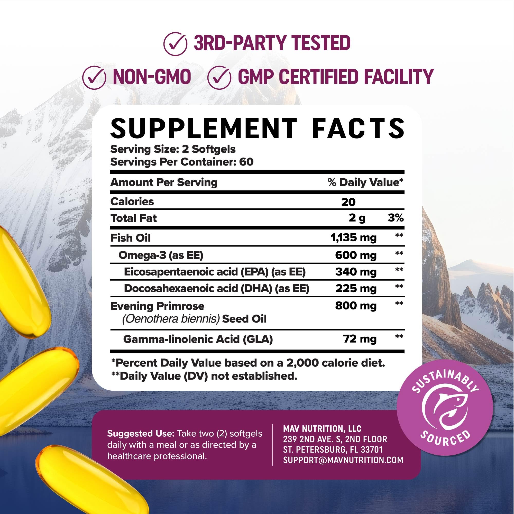 Concept image of hormone balance and skin wellness with omega-3
