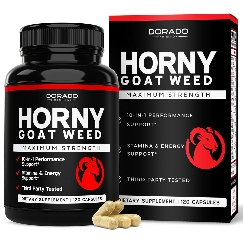 Horny Goat Weed bottle with 120 count