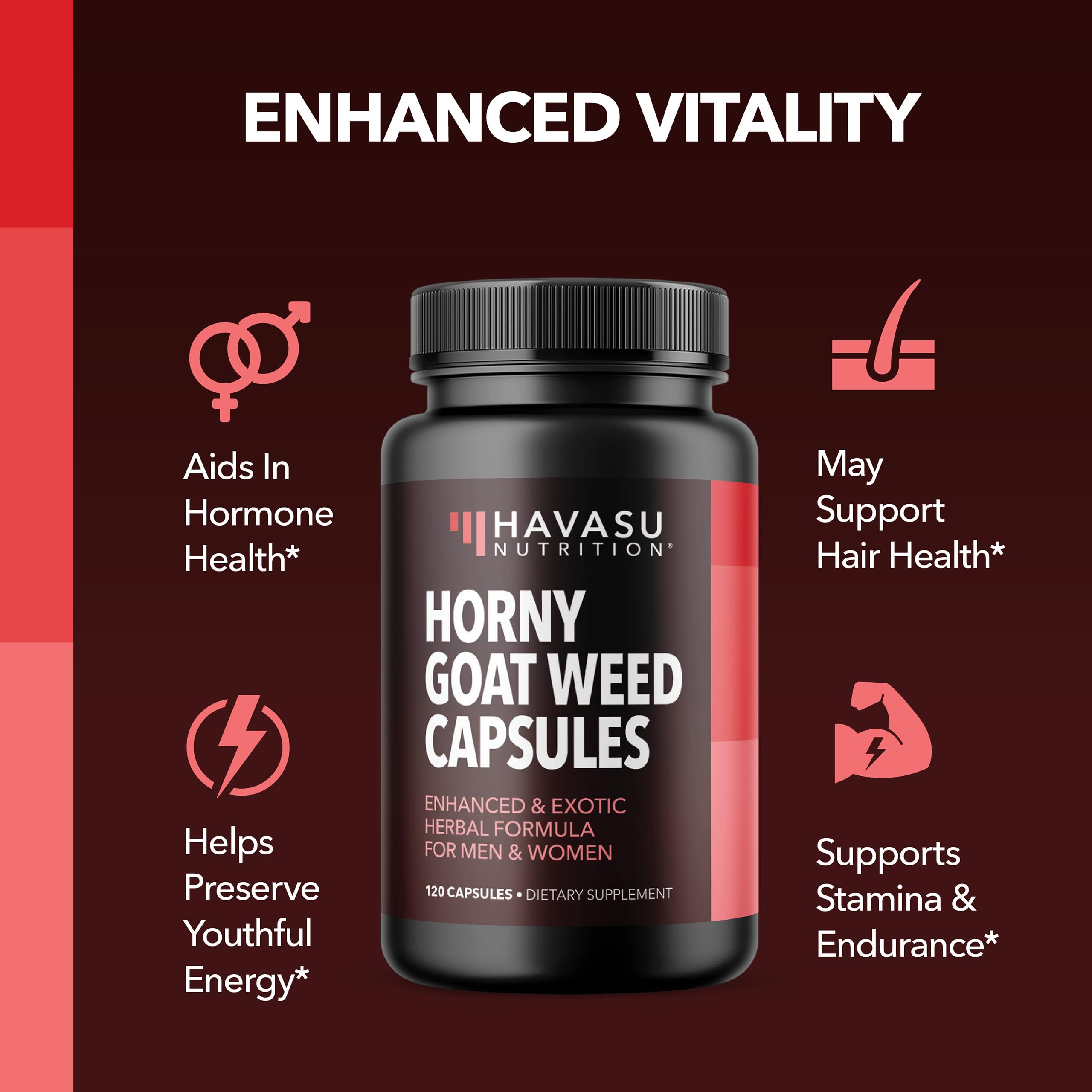 Epimedium sagittatum (Horny Goat Weed) with Icarrins