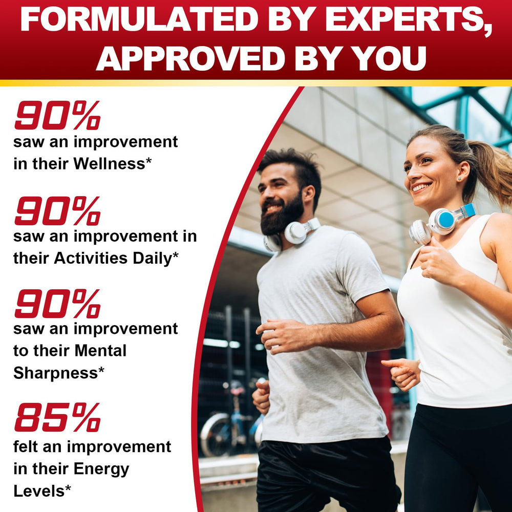 Active lifestyle image with supplement bottle