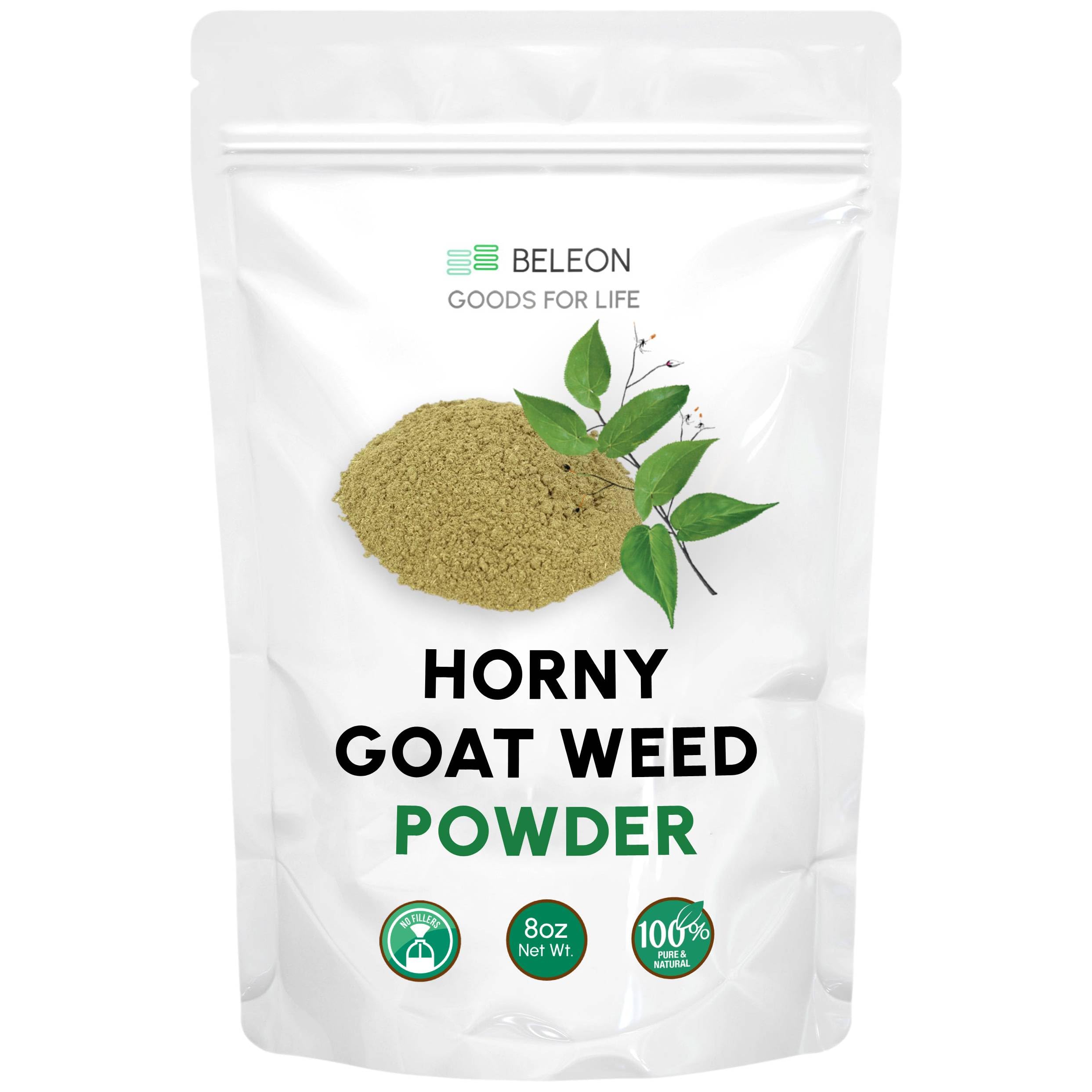 8 oz Horny Goat Weed powder bottle