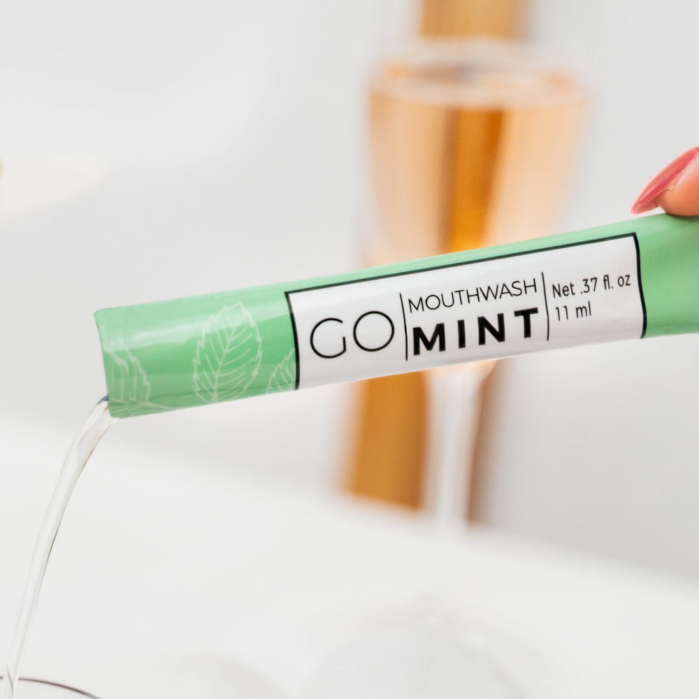 Go Mouthwash packets for hotels, gyms, and bulk use