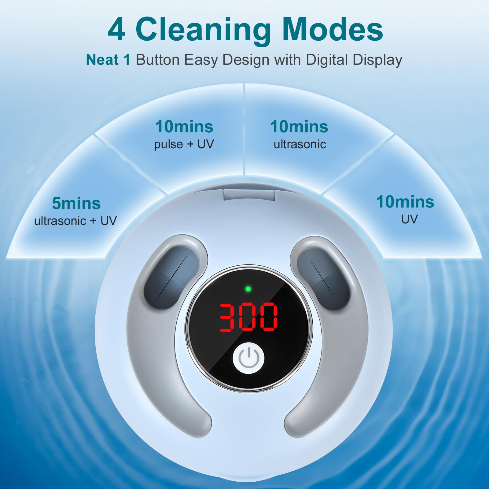 Close-up of 45kHz ultrasonic cleaning action