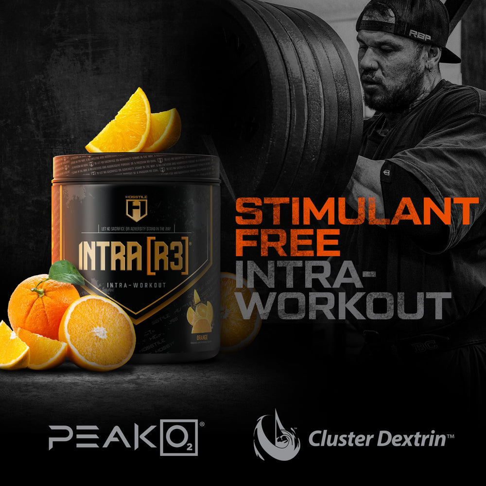 HOSSTILE intria3 shaker-glass captures mixed drink ready for training sessions.