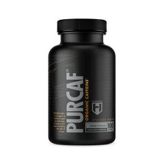 HOSSTILE PurCaf bottle front showing packaging for clean energy