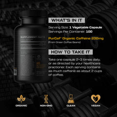 PurCaf used as pre-workout energy during gym session