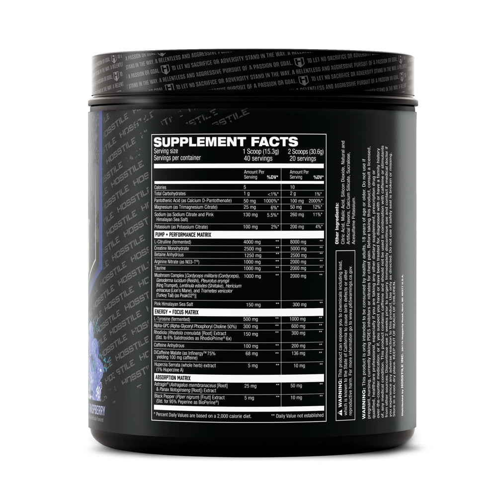 Hosstility V2 muscle pump action shot hints at enhanced vascularity for workouts.