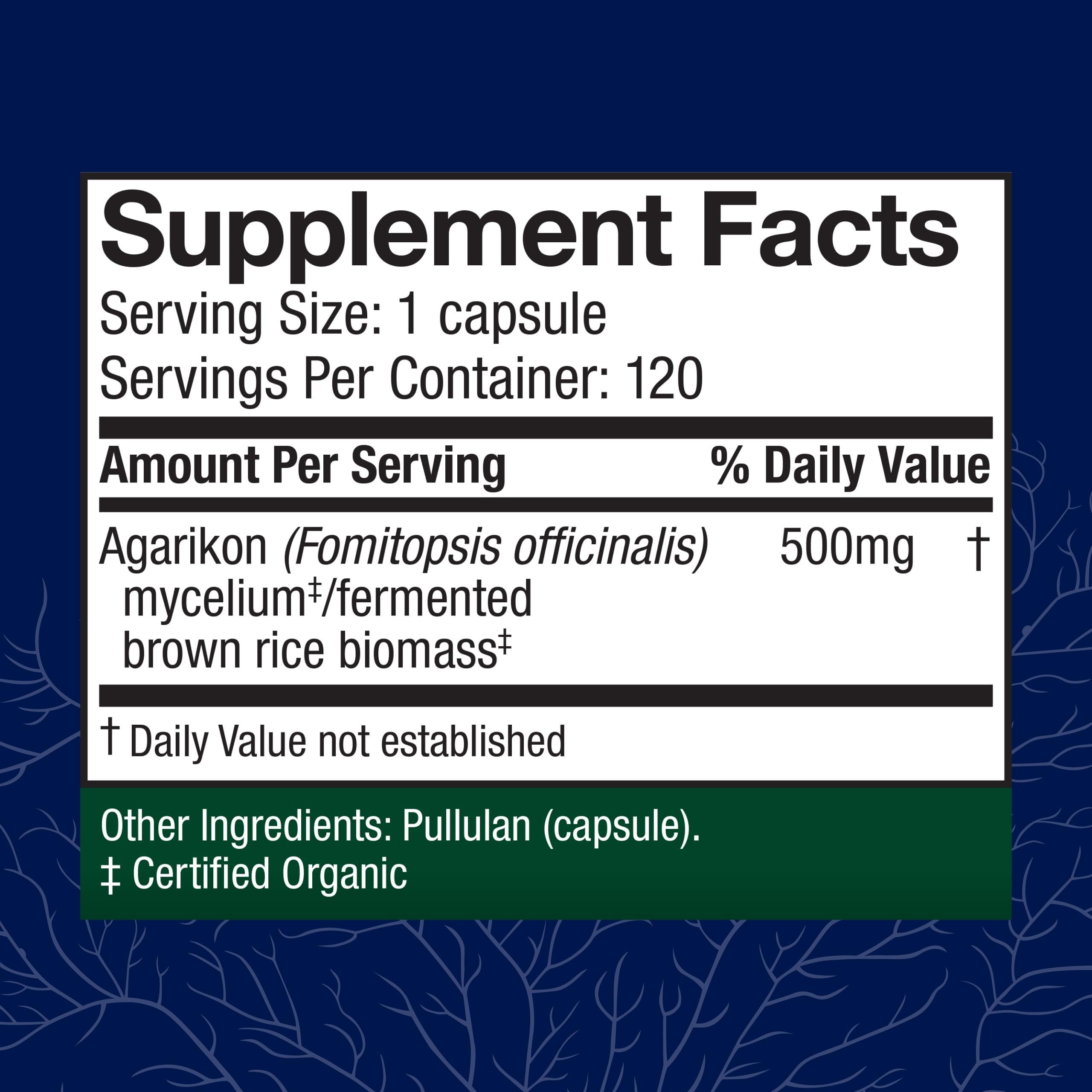 Close-up of Agarikon mushroom capsules