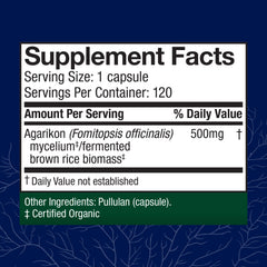 Close-up of Agarikon mushroom capsules