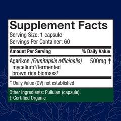 Close-up of Agarikon mushroom capsules