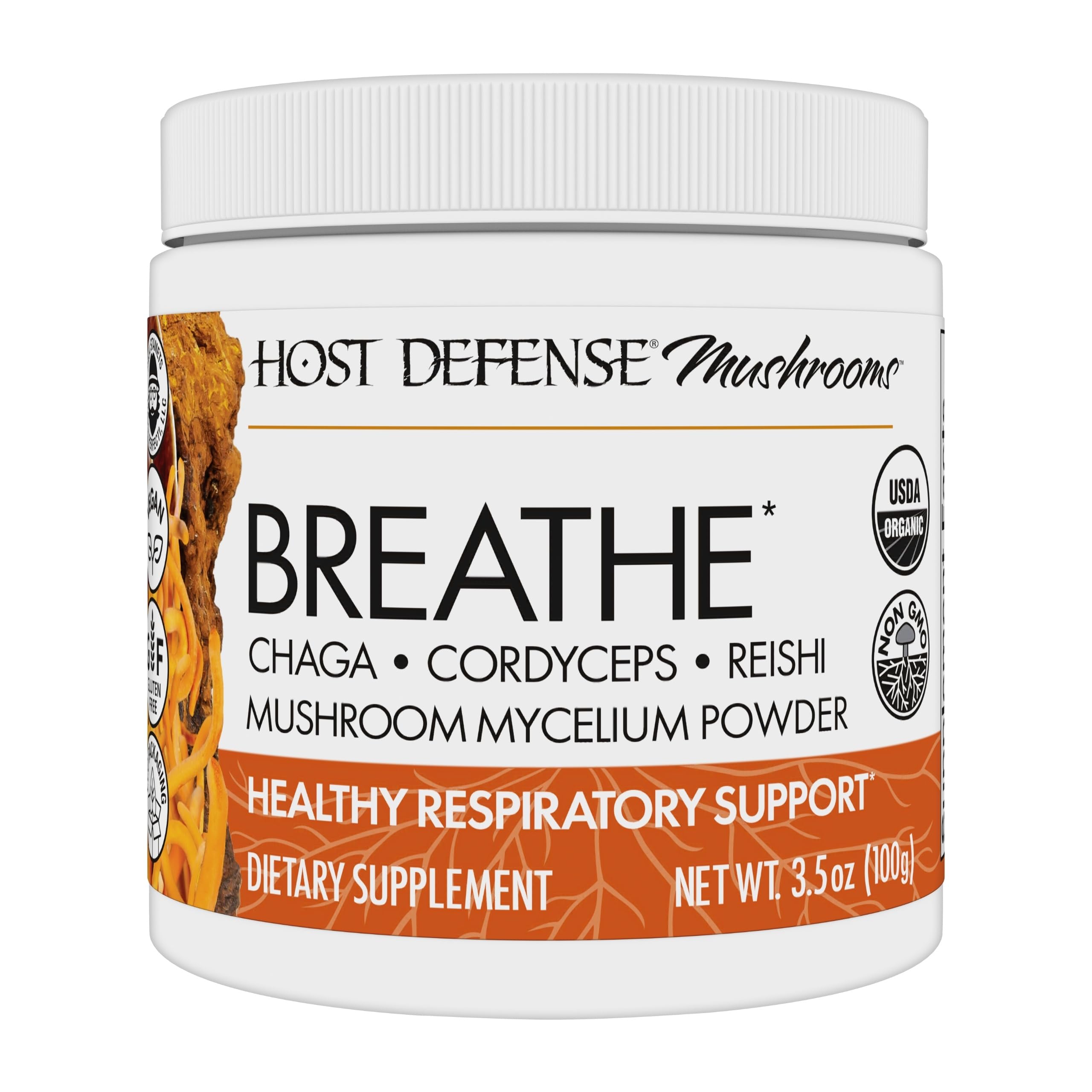 Host Defense Breathe Powder front label