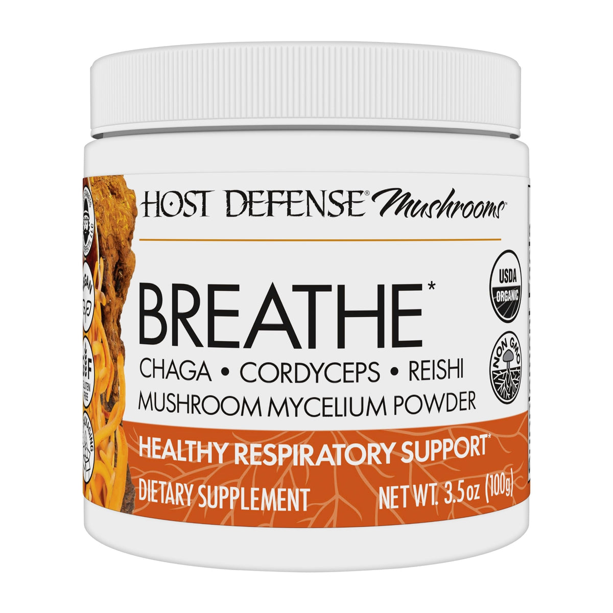 Host Defense Breathe Powder front label