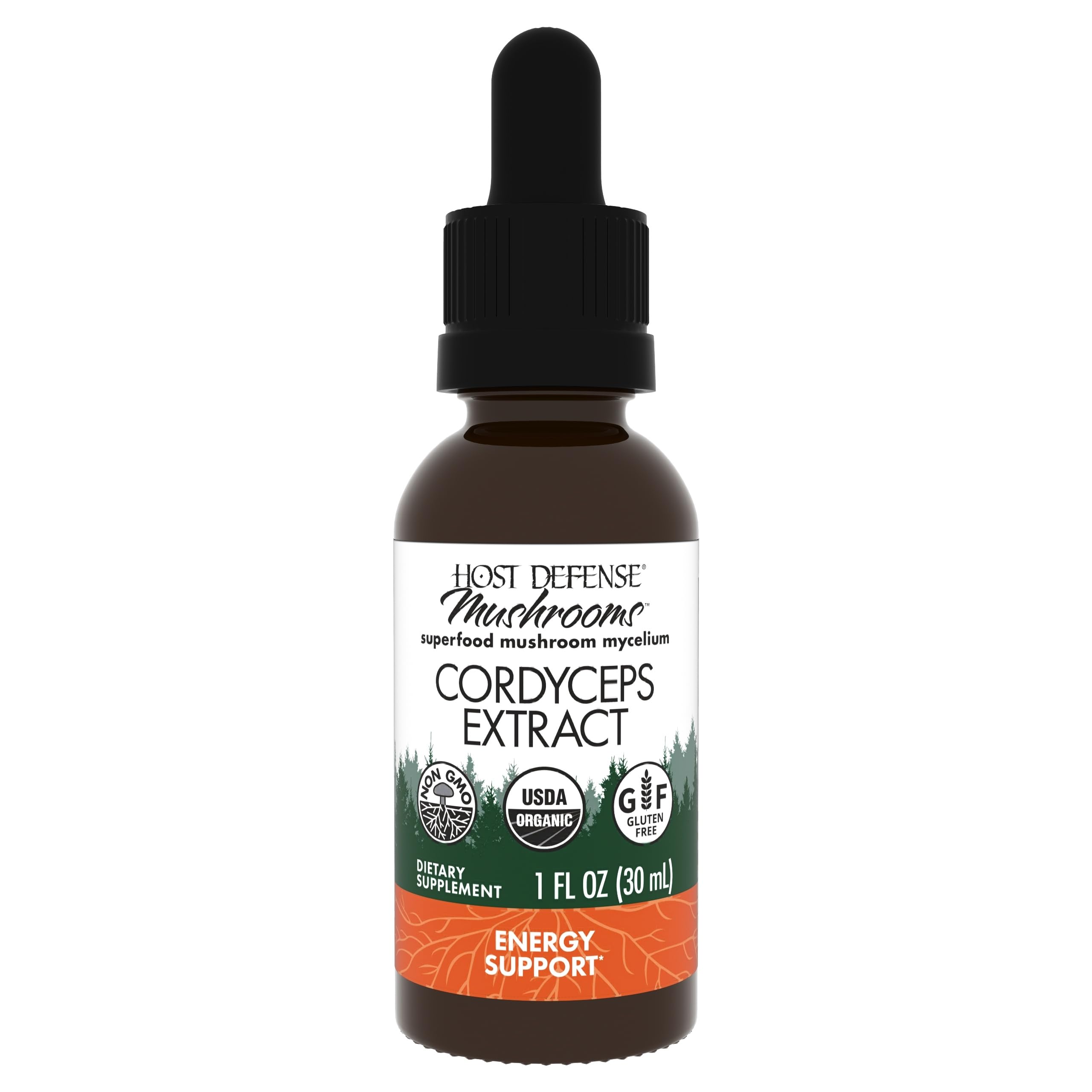 Host Defense Cordyceps Extract bottle 1 oz
