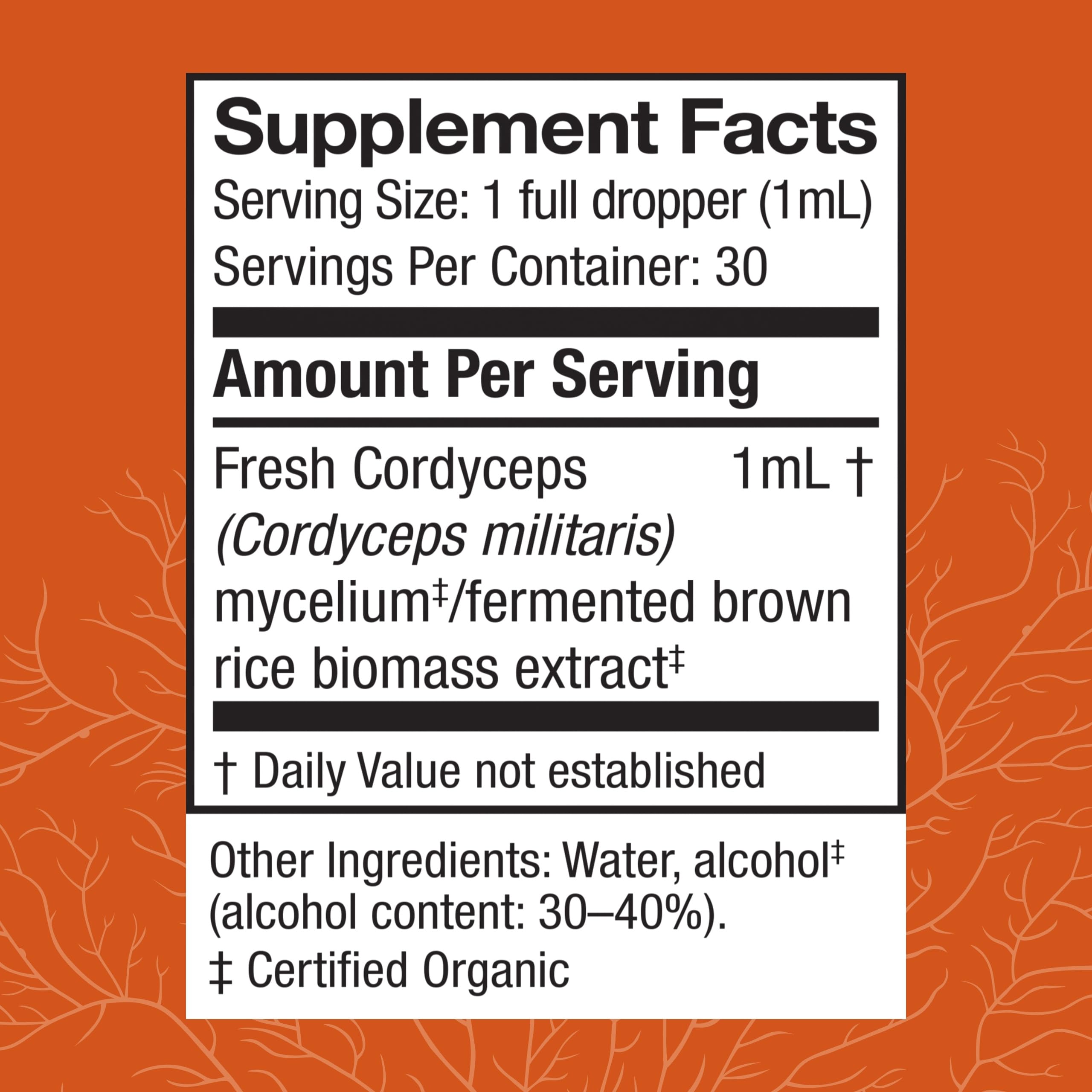 Front packaging of Host Defense Cordyceps Extract