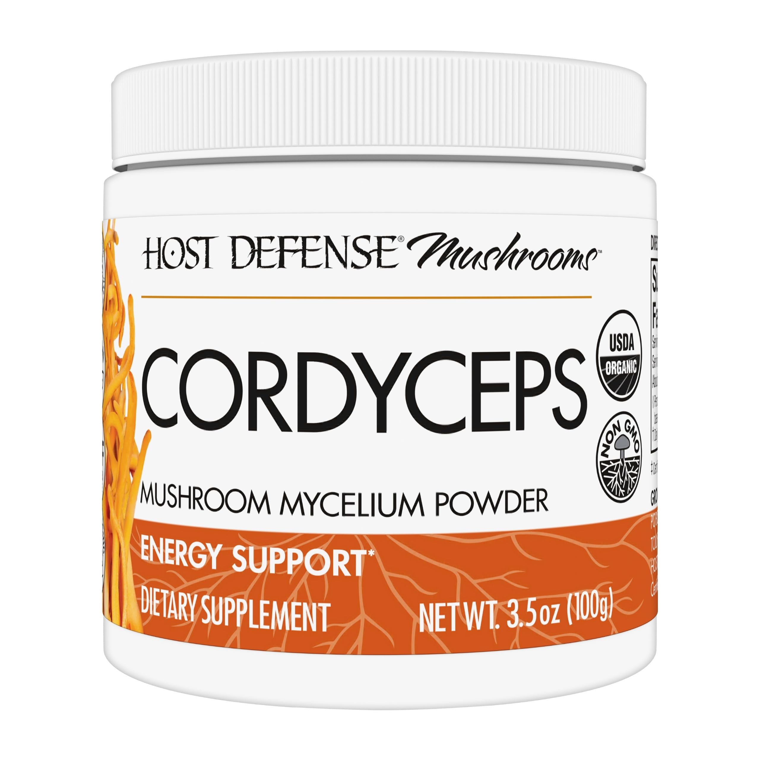 Host Defense Cordyceps Powder jar front label