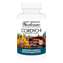Bottle of Host Defense CordyChi Capsules with label