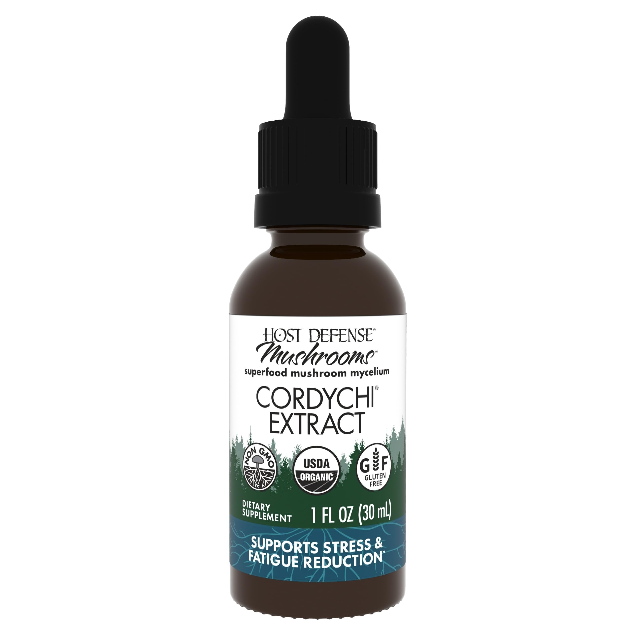 Bottle of Host Defense CordyChi Extract
