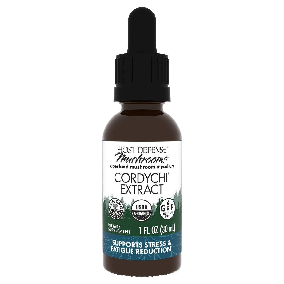 Bottle of Host Defense CordyChi Extract
