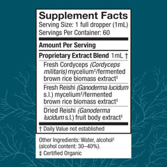 Close-up of CordyChi Extract bottle