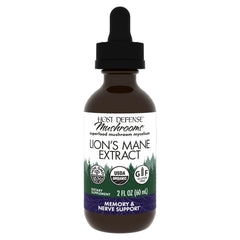 Host Defense Lions Mane Extract bottle with label