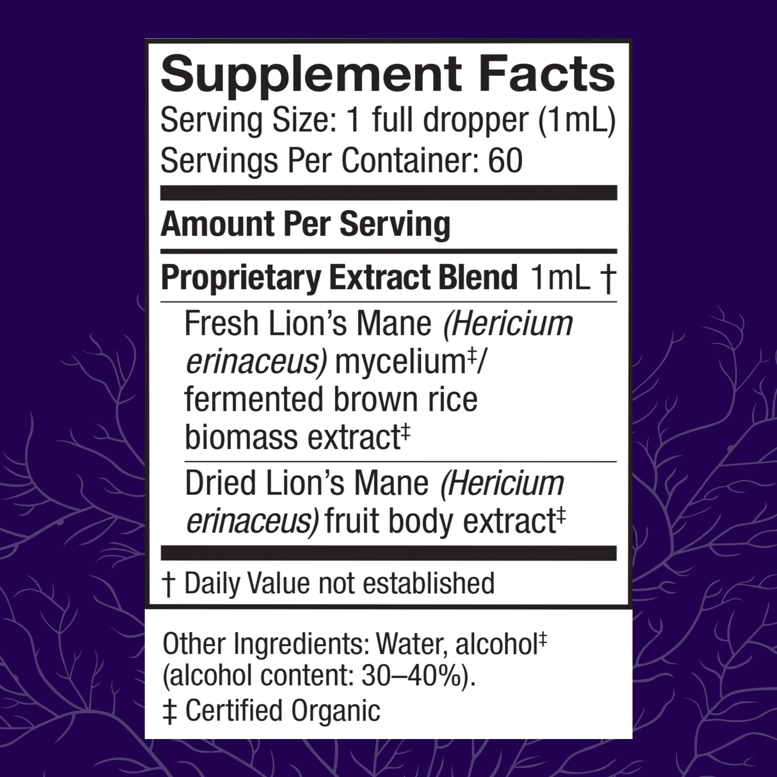Dropper of Lion's Mane extract