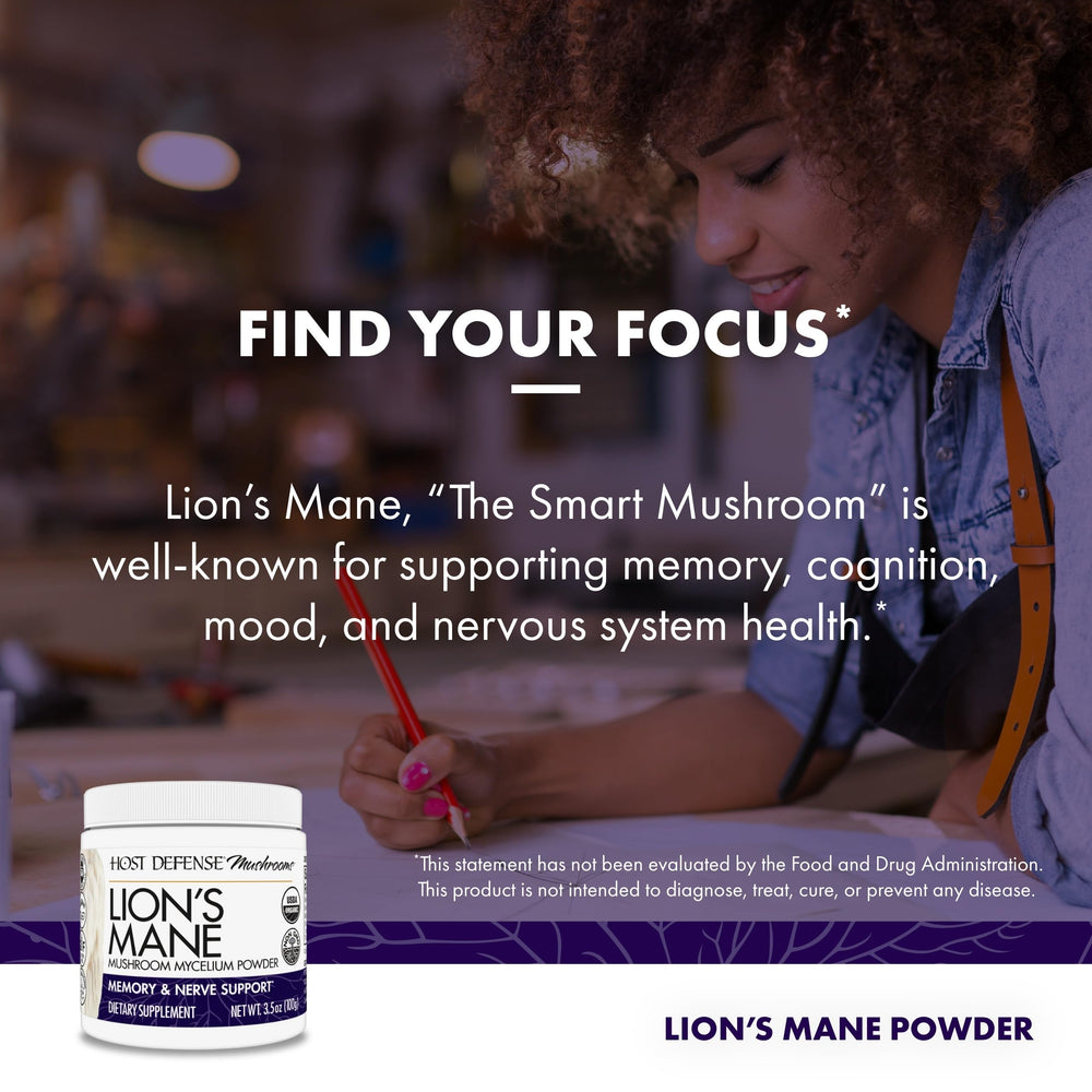 Serving scoop with Lion's Mane powder