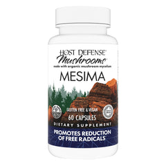 Front label view of Host Defense Mesima Capsules
