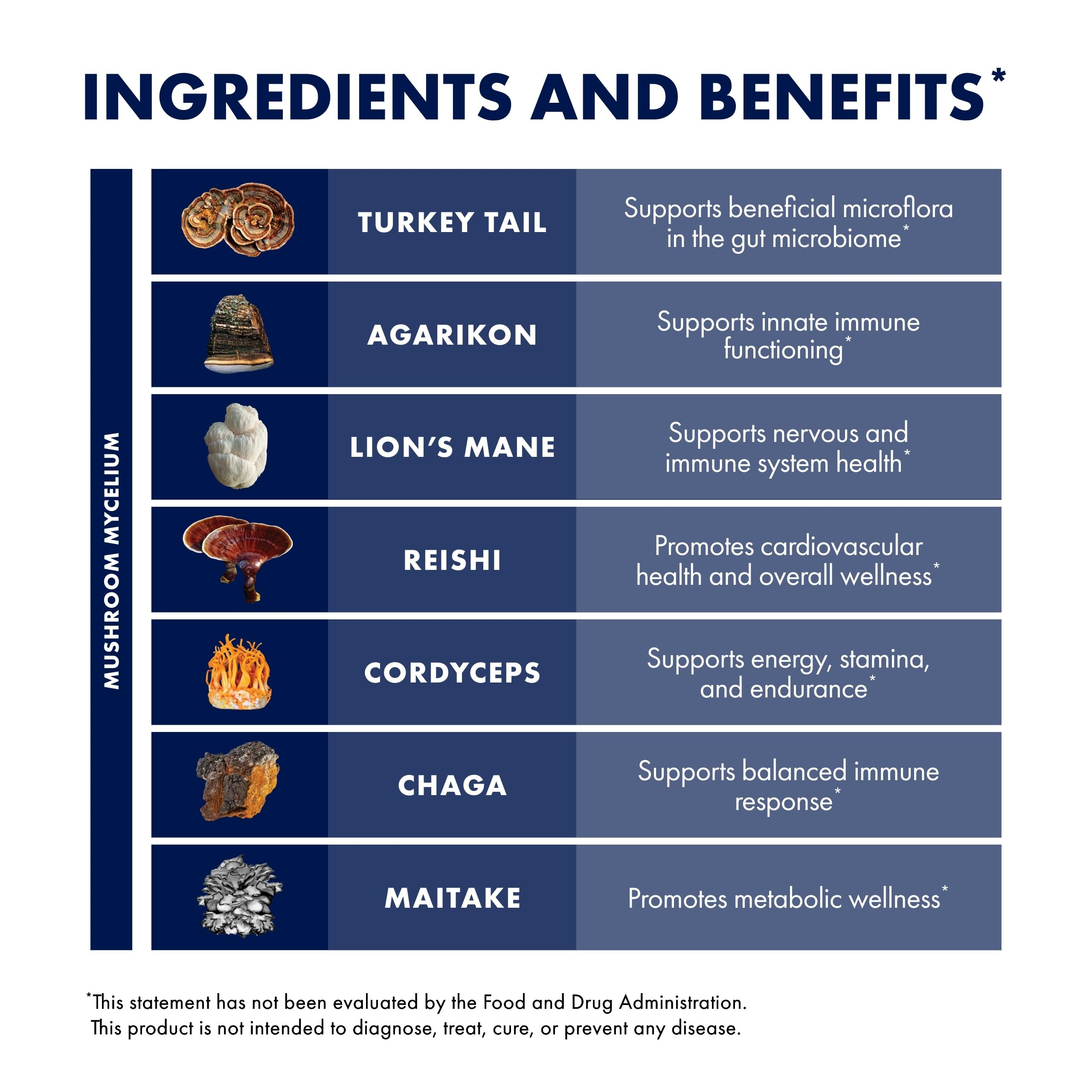 Cordyceps mushroom included in the HerDefense MyCommunity Extract