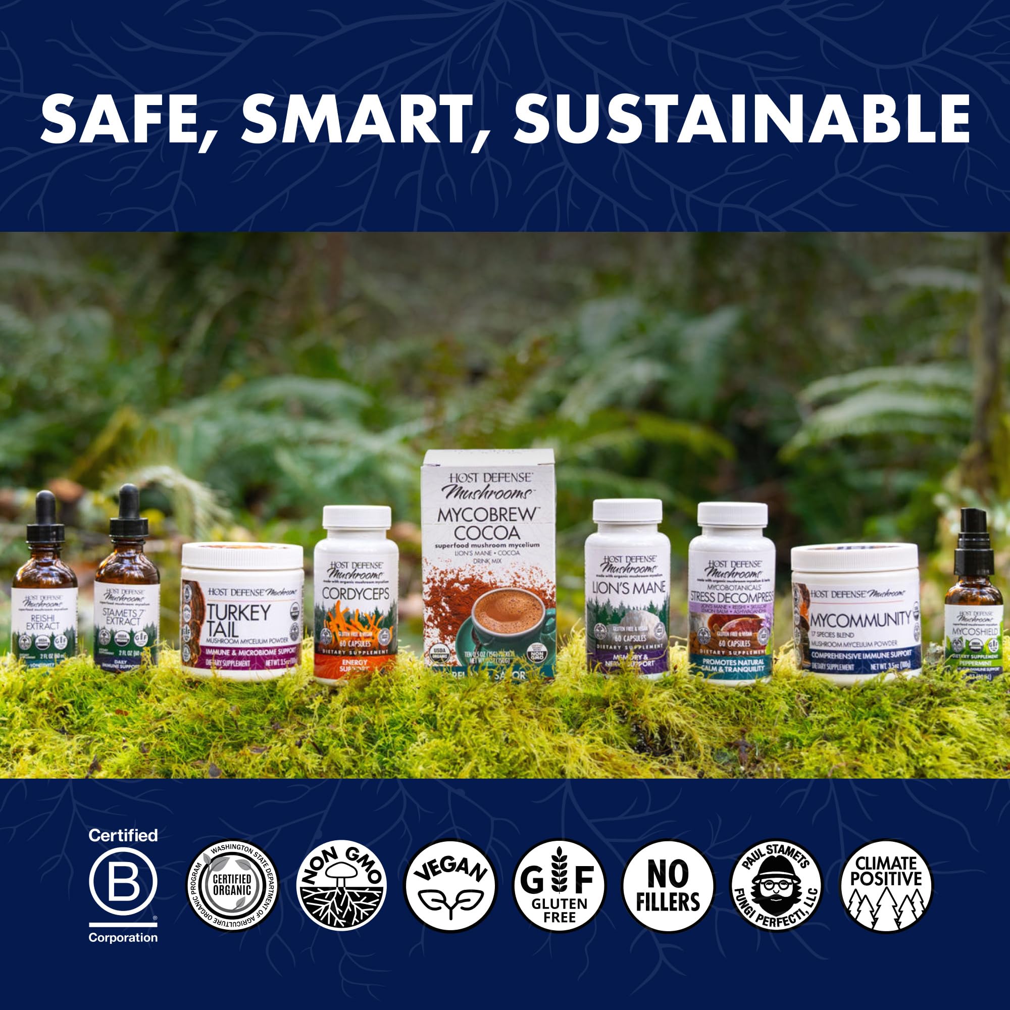 Host Defense Lions Mane dietary supplement product image