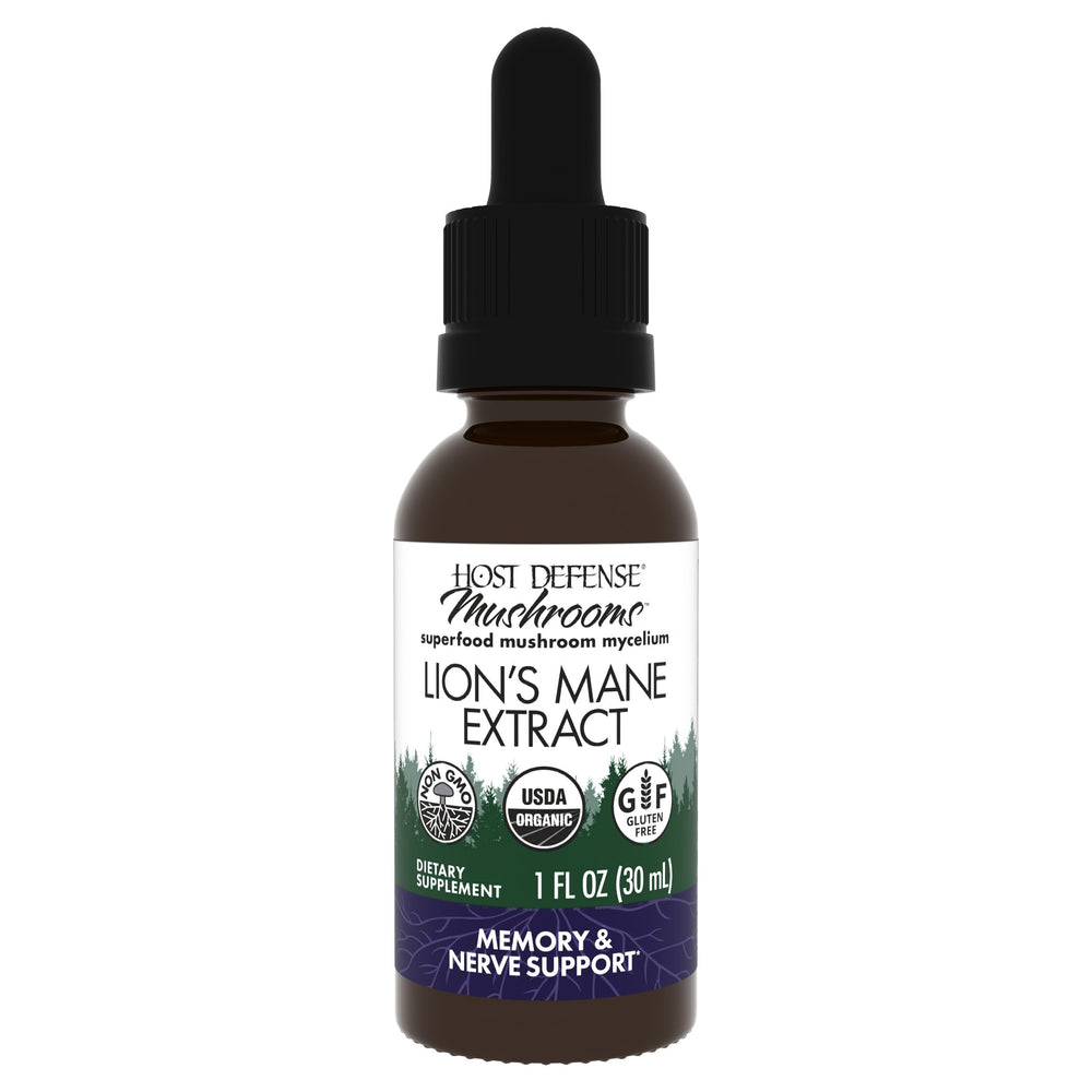 Host Defense Lions Mane Extract bottle - 1 oz