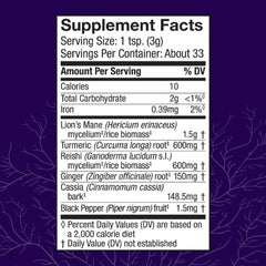 Product label showing ingredients and nutrition facts