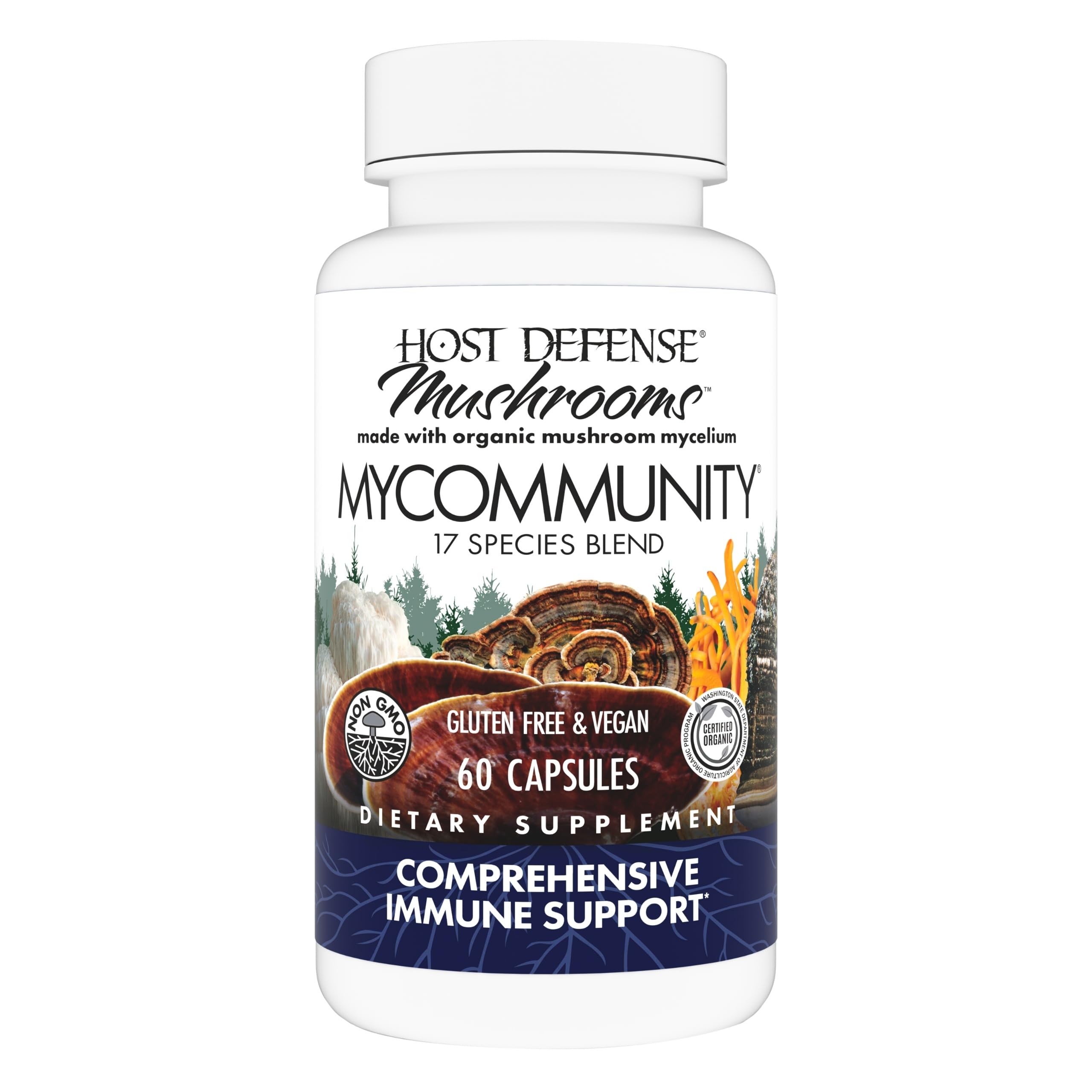 Host Defense MyCommunity 17-species mushroom blend image