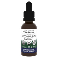 Host Defense MyCommunity Extract bottle label - 1 oz