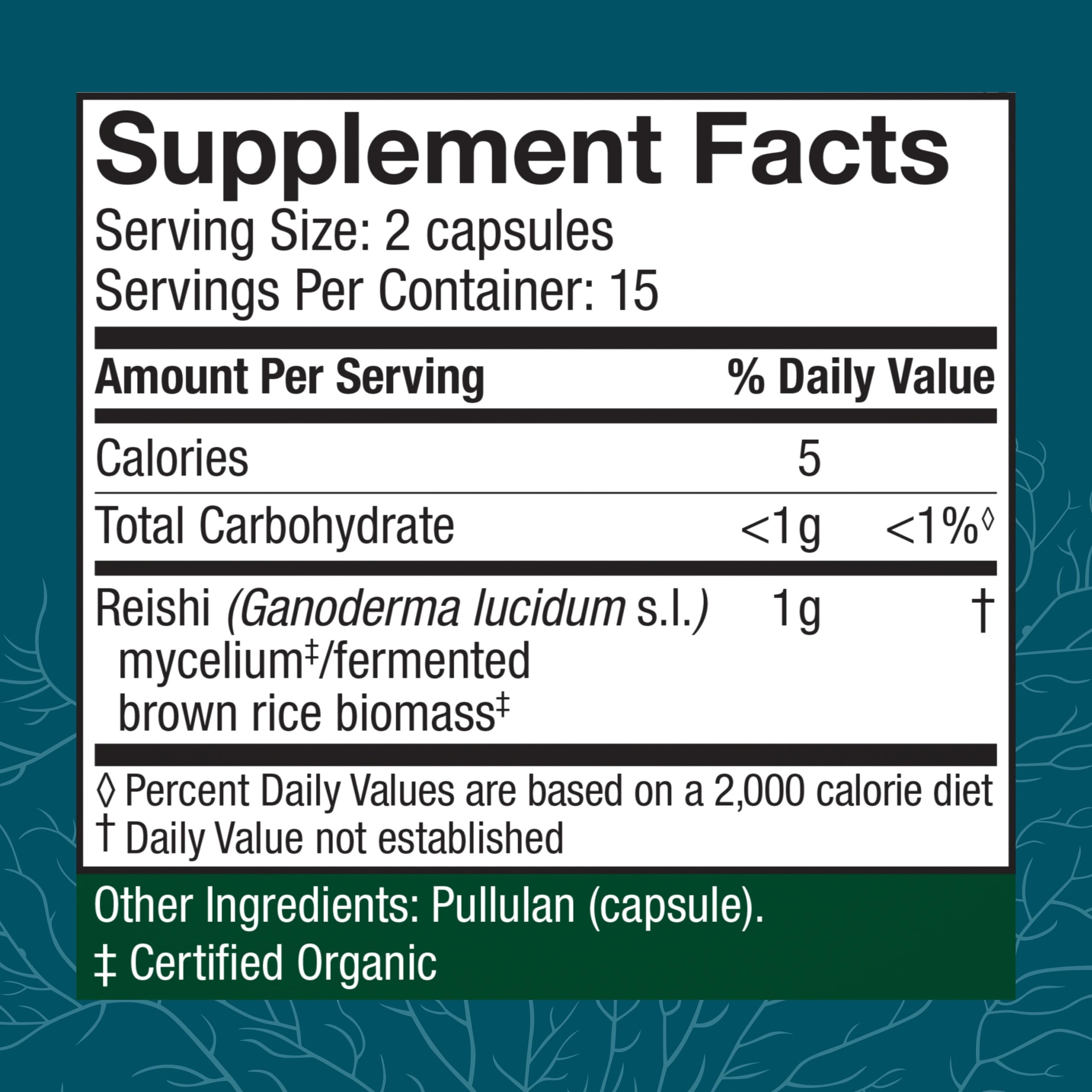 Host Defense Reishi Capsules packaging