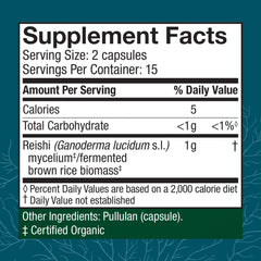 Host Defense Reishi Capsules packaging