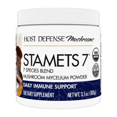 Host Defense Stamets 7 Mushroom Powder bottle front label