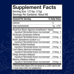 Stamets 7 bottle showing front label with 7-species blend