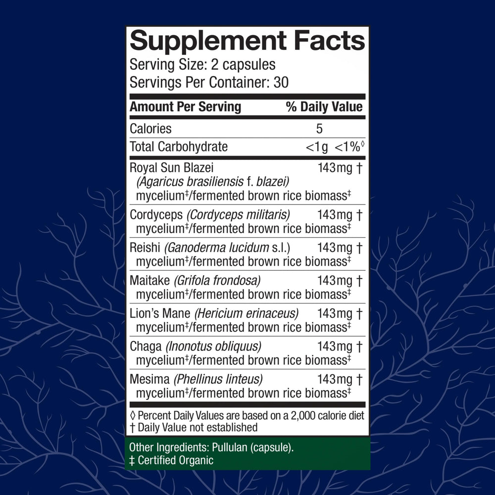 Back view of bottle showing supplement facts