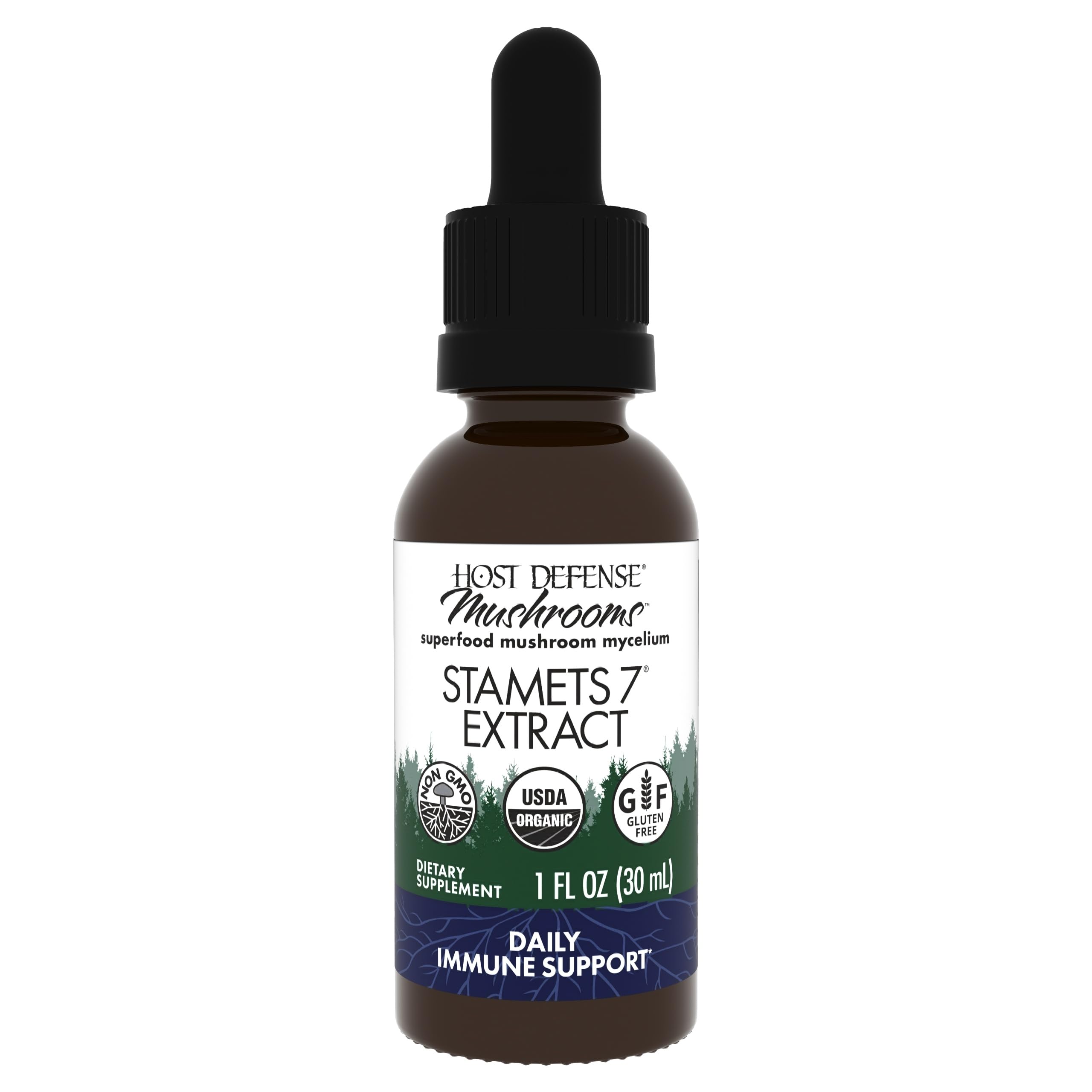 Host Defense Stamets 7 Extract bottle front view