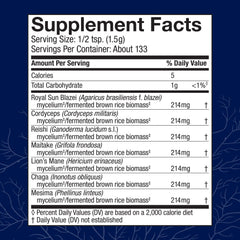 Host Defense Stamets 7 bottle with label showing 7-species blend