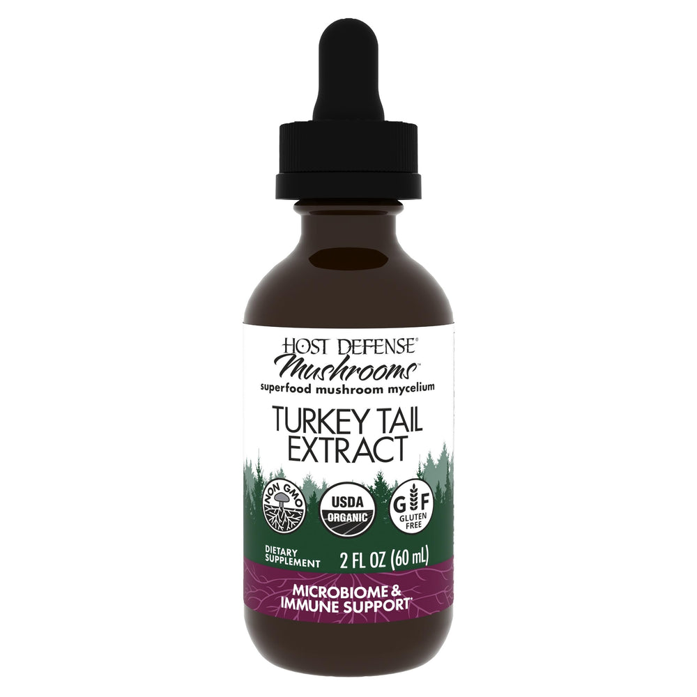 Host Defense Turkey Tail Extract bottle and label