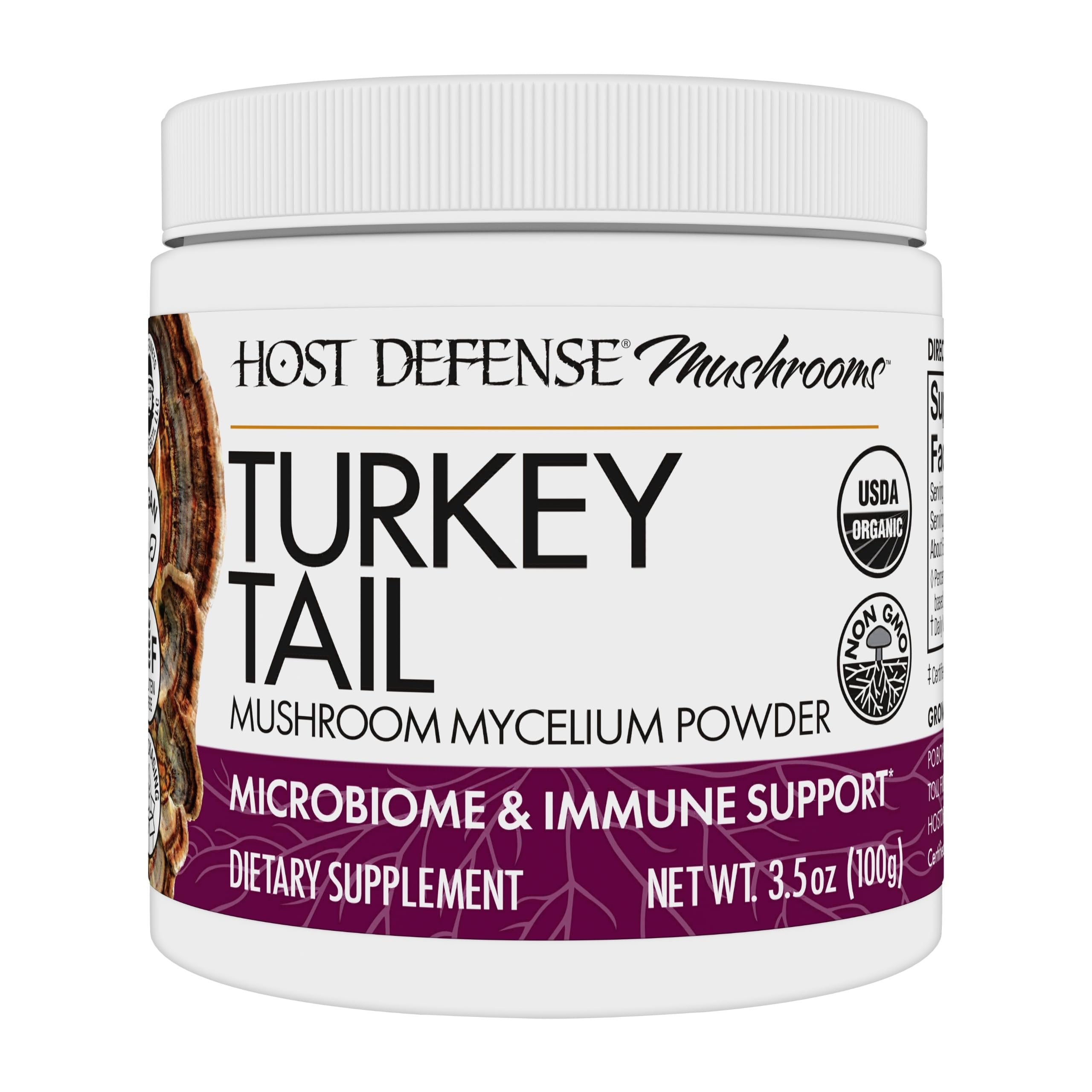 Hero image of Host Defense Turkey Tail Mushroom Powder 3.5 oz (66 servings)